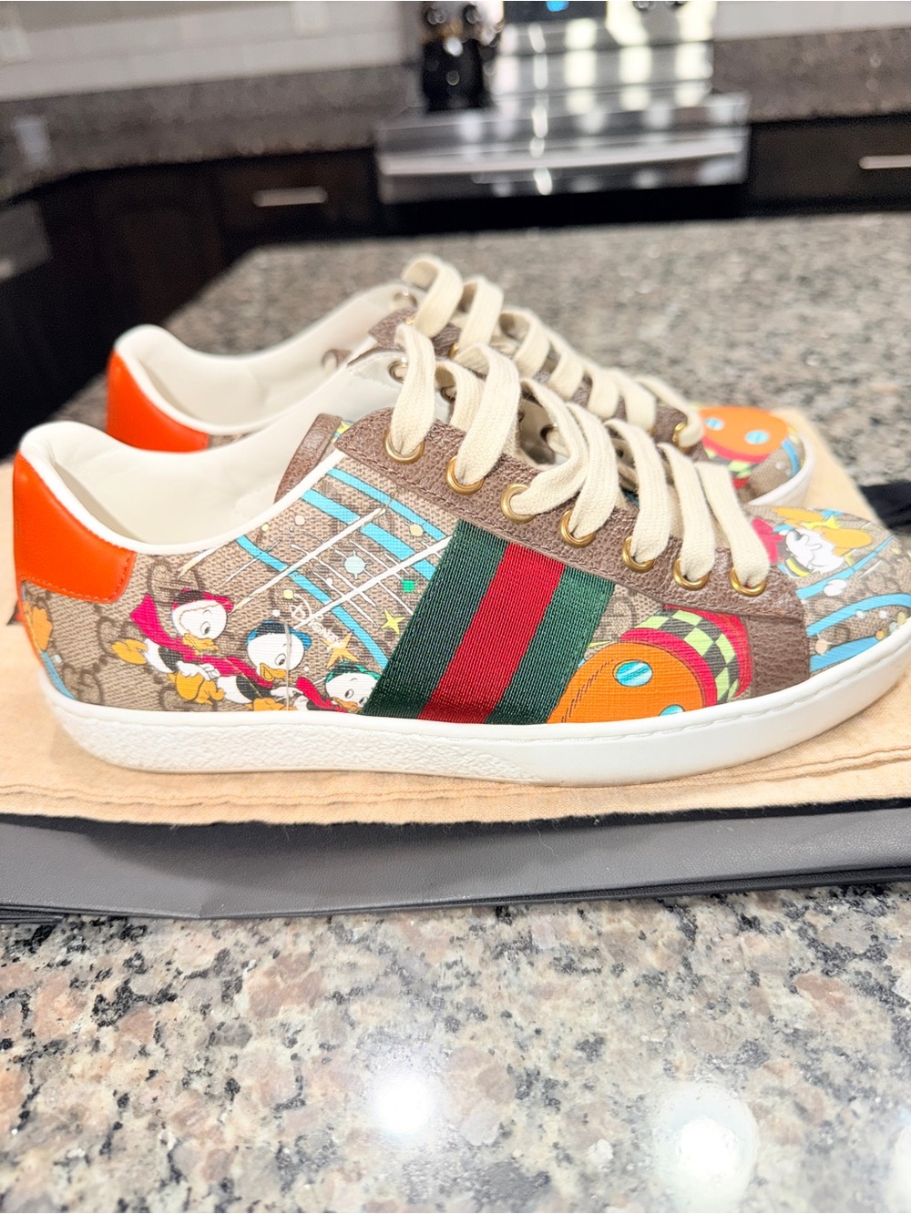 Gucci Limited Edition Disney Donald Duck Ace Sneakers